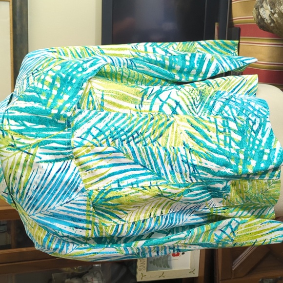 EUC Ruby Rd. Women's Zip Up Jacket, Blue/Green/White/Chartreuse Size 12 - Picture 8 of 12